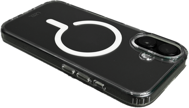 LZEl iPhone 16 Plus MagClear Fusion Case With MagSafe Clear | CLEAR/WHITE LZEl iPhone 16 Plus MagClear Fusion Case With MagSafe Clear | CLEAR/WHITE